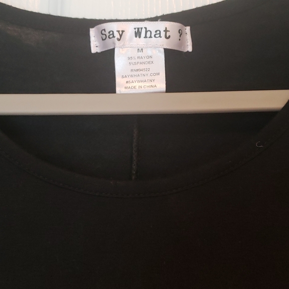 Black t-shirt dress - Picture 3 of 3